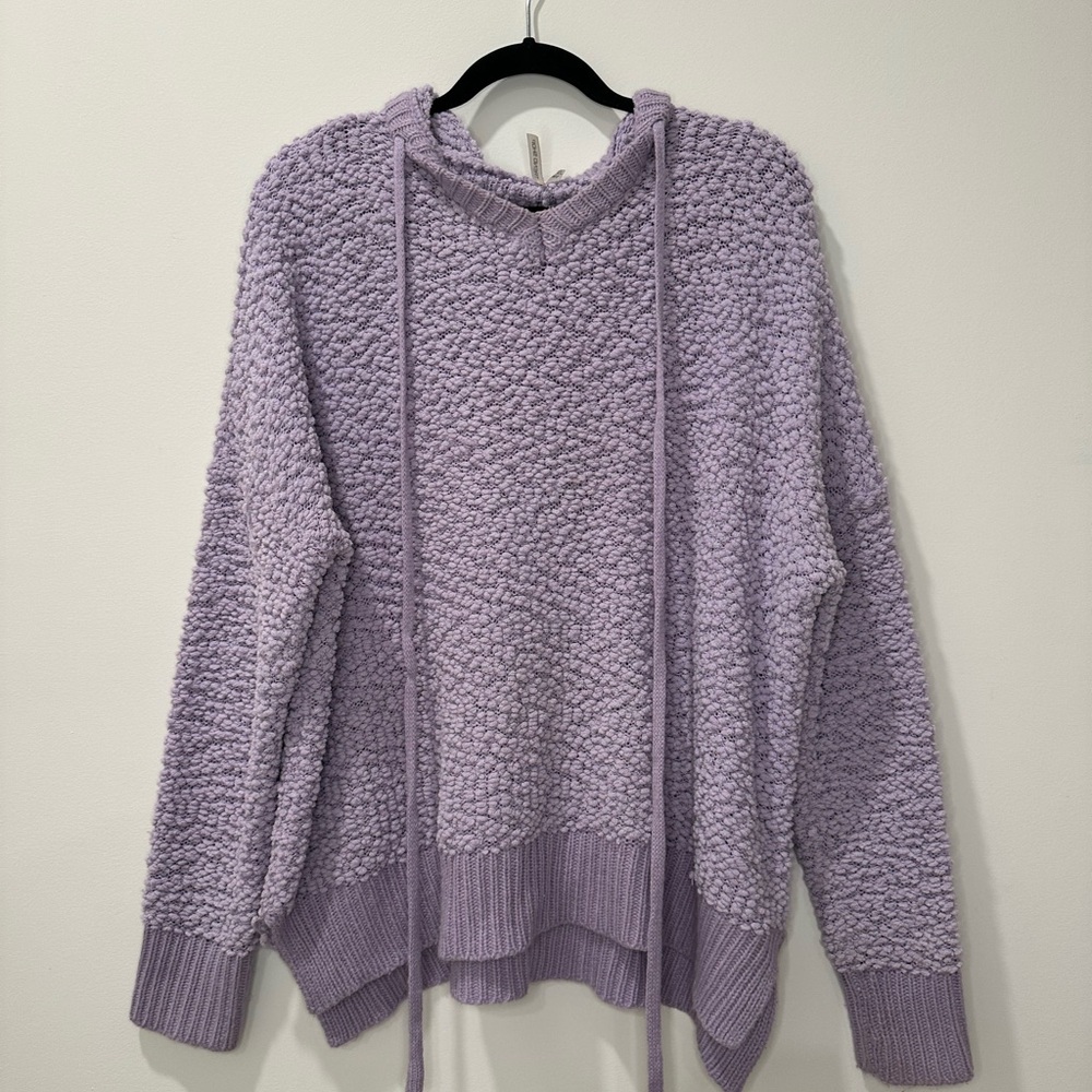 Lavender Popcorn Sweater Hoodie